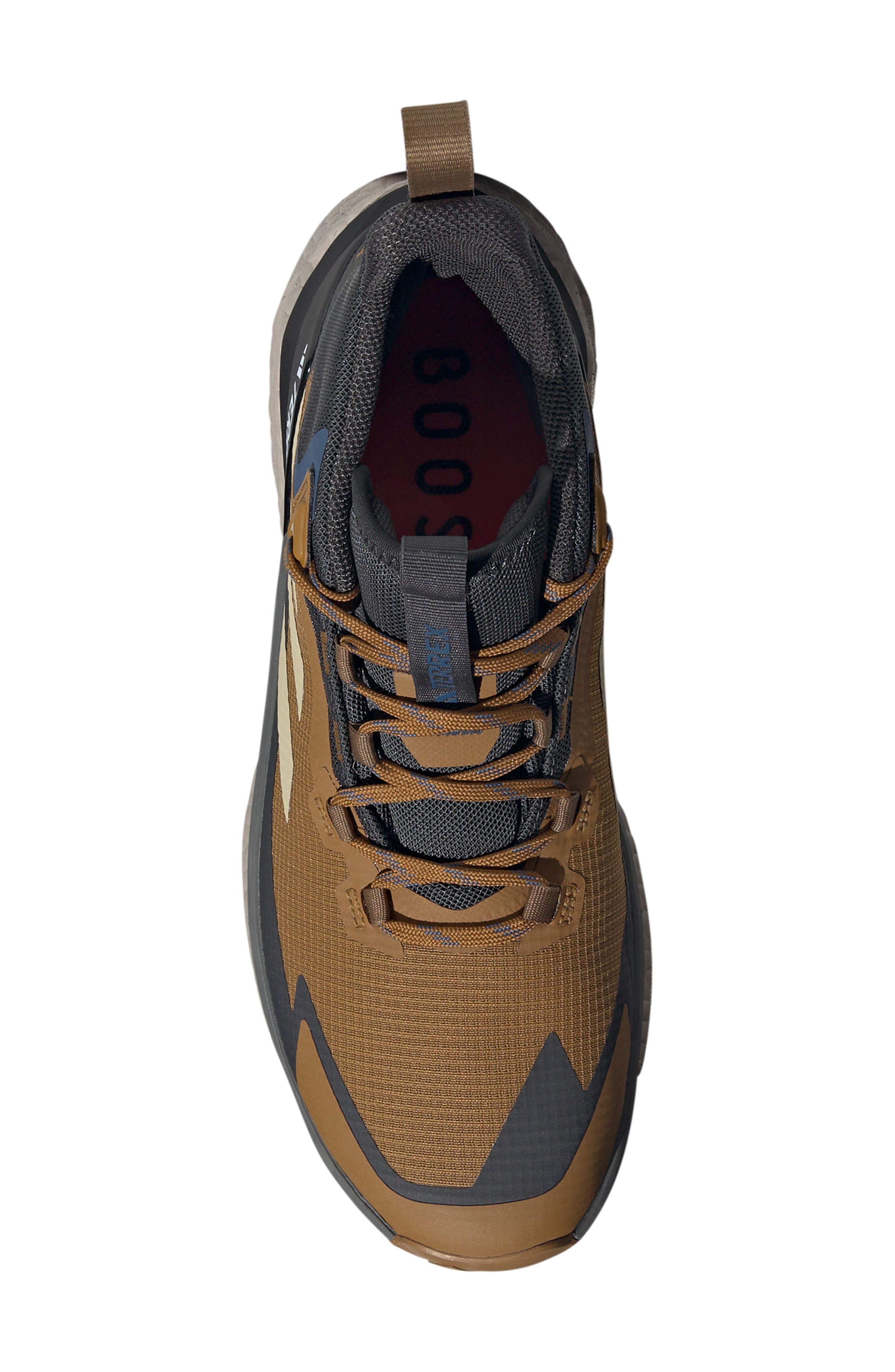 adidas Terrex Free Hiker 2.0 Mid Gore-Tex<sup>®</sup> Waterproof Hiking Shoe, Alternate, color, Bronze/ Savannah/ Carbon