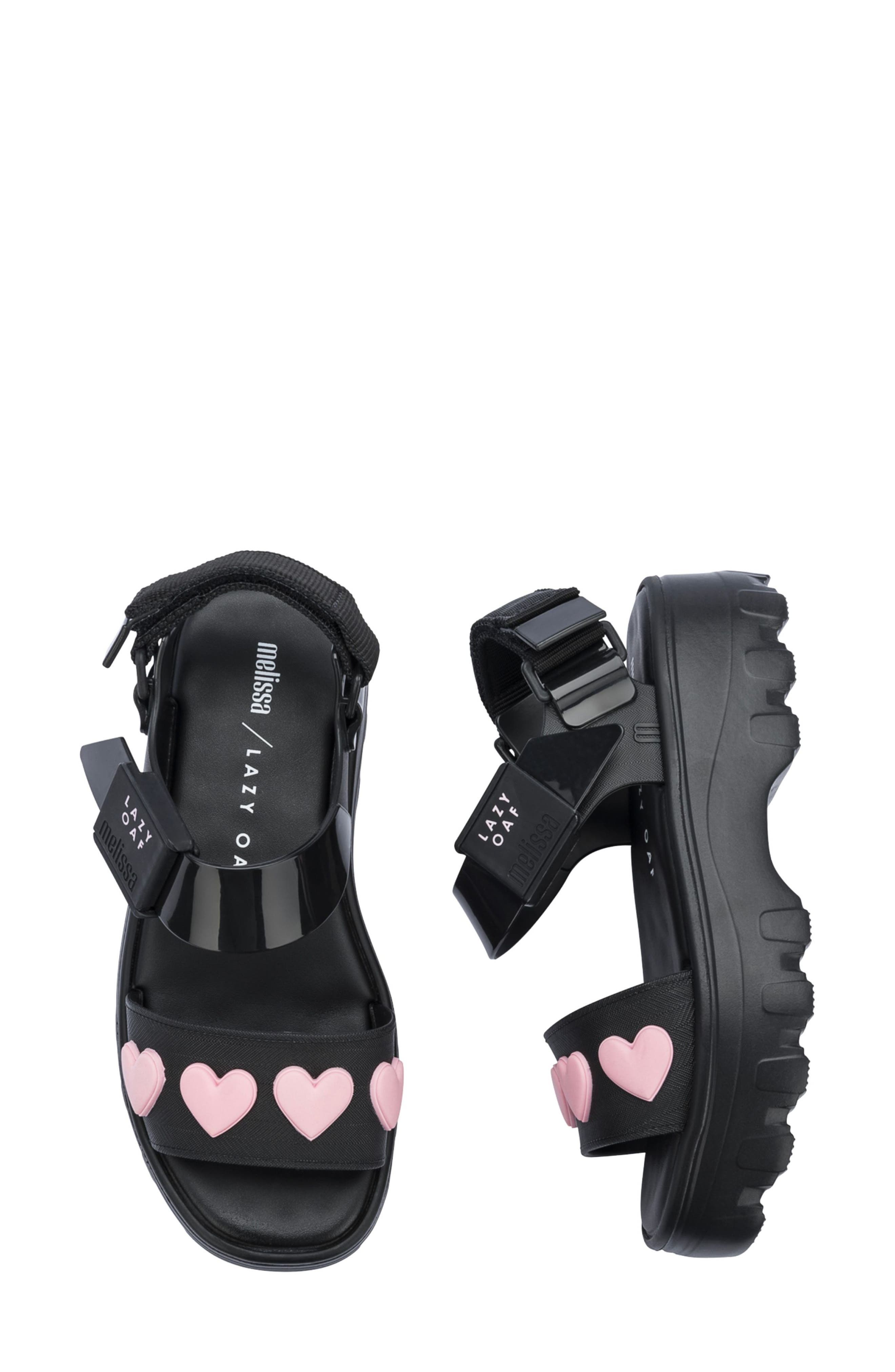 Melissa x Lazy Oaf Kick Off Lug Sole Platform Sandal, Alternate, color, 