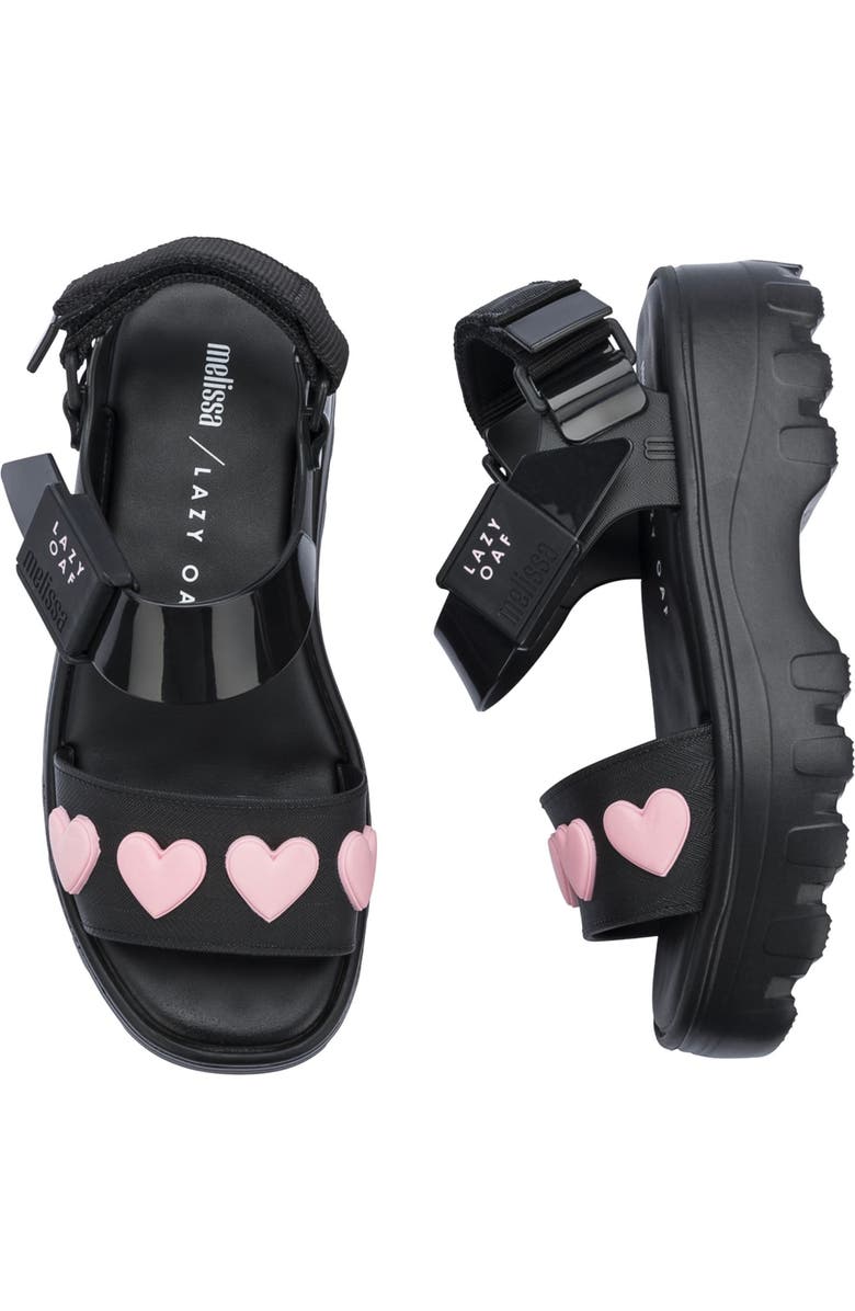 Melissa x Lazy Oaf Kick Off Lug Sole Platform Sandal, Alternate, color,