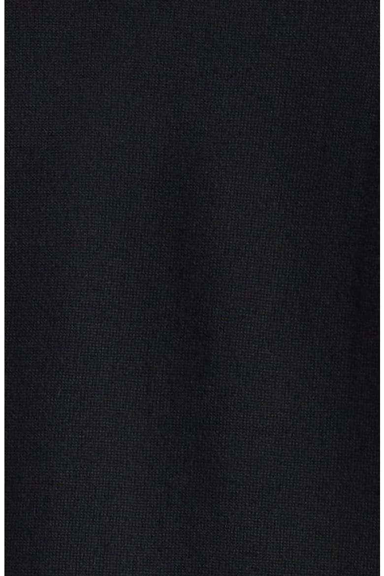 Tipped Virgin Wool Crewneck Sweater, Alternate, color, N0000 NERO