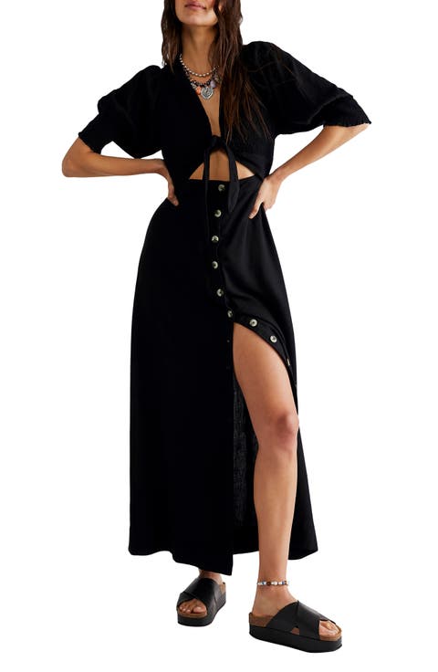 String of Hearts Cutout Maxi Dress