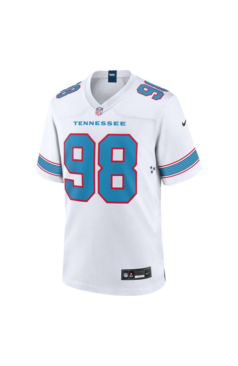 Nike Men's Nike Jeffery Simmons White Tennessee Titans Game Jersey, Alternate, color, White