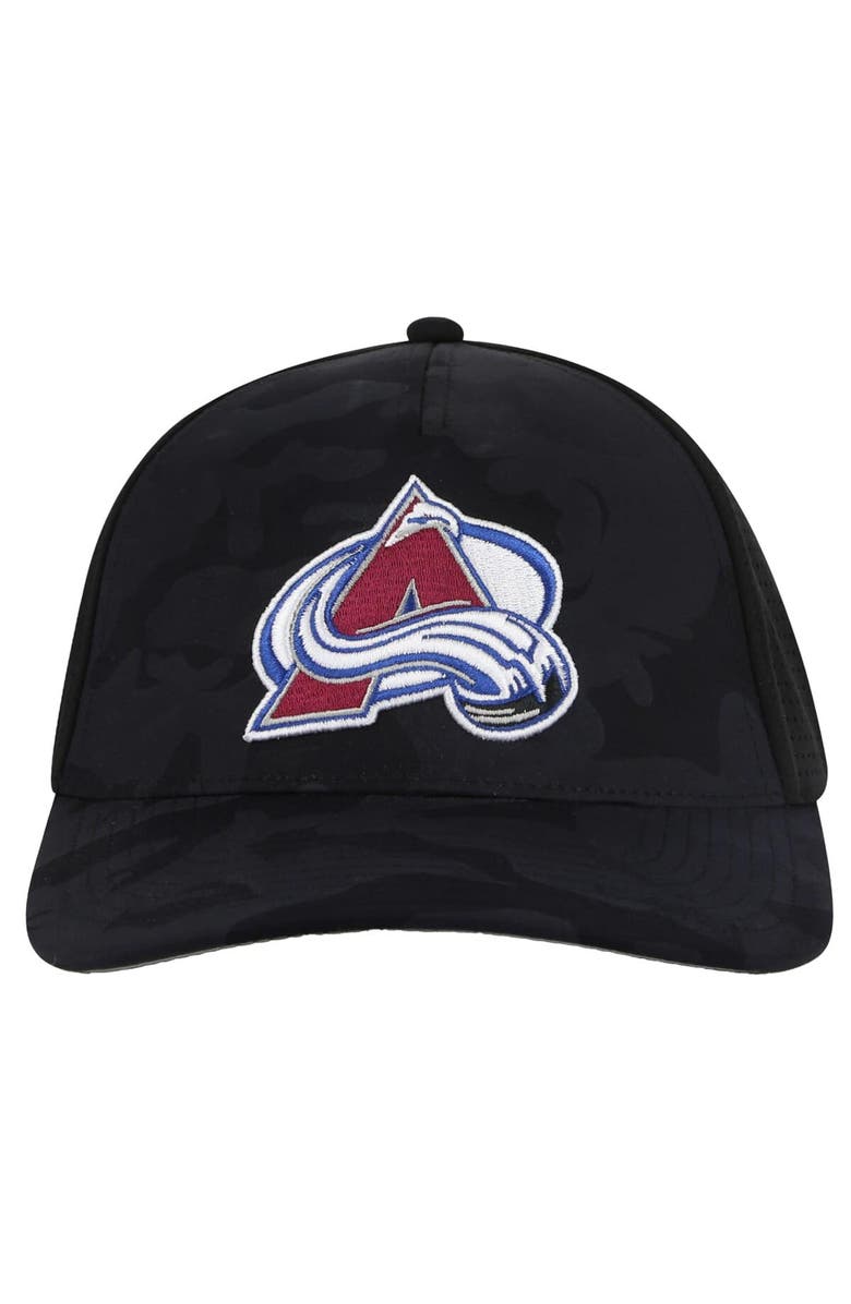 American Needle Men's American Needle  Black Colorado Avalanche Valin Camo Super Tech Vented Adjustable Hat, Main, color, Black