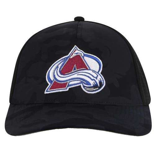 American Needle Black Colorado Avalanche Valin Camo Super Tech Vented Adjustable Hat