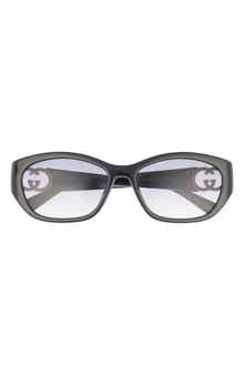 Gucci GG1826SK 57mm Gradient Round Sunglasses