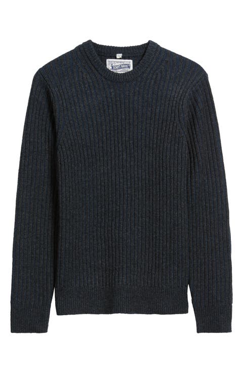 Two-Tone Crewneck Sweater