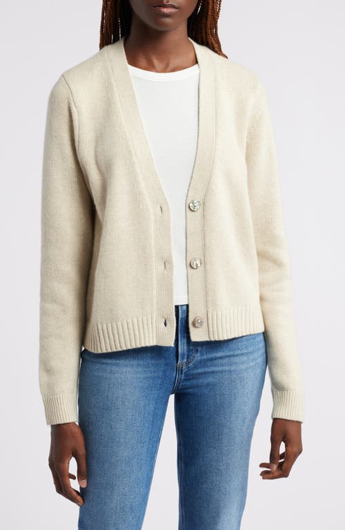 Wyeth Harriet Wool Blend Cardigan In Oatmeal