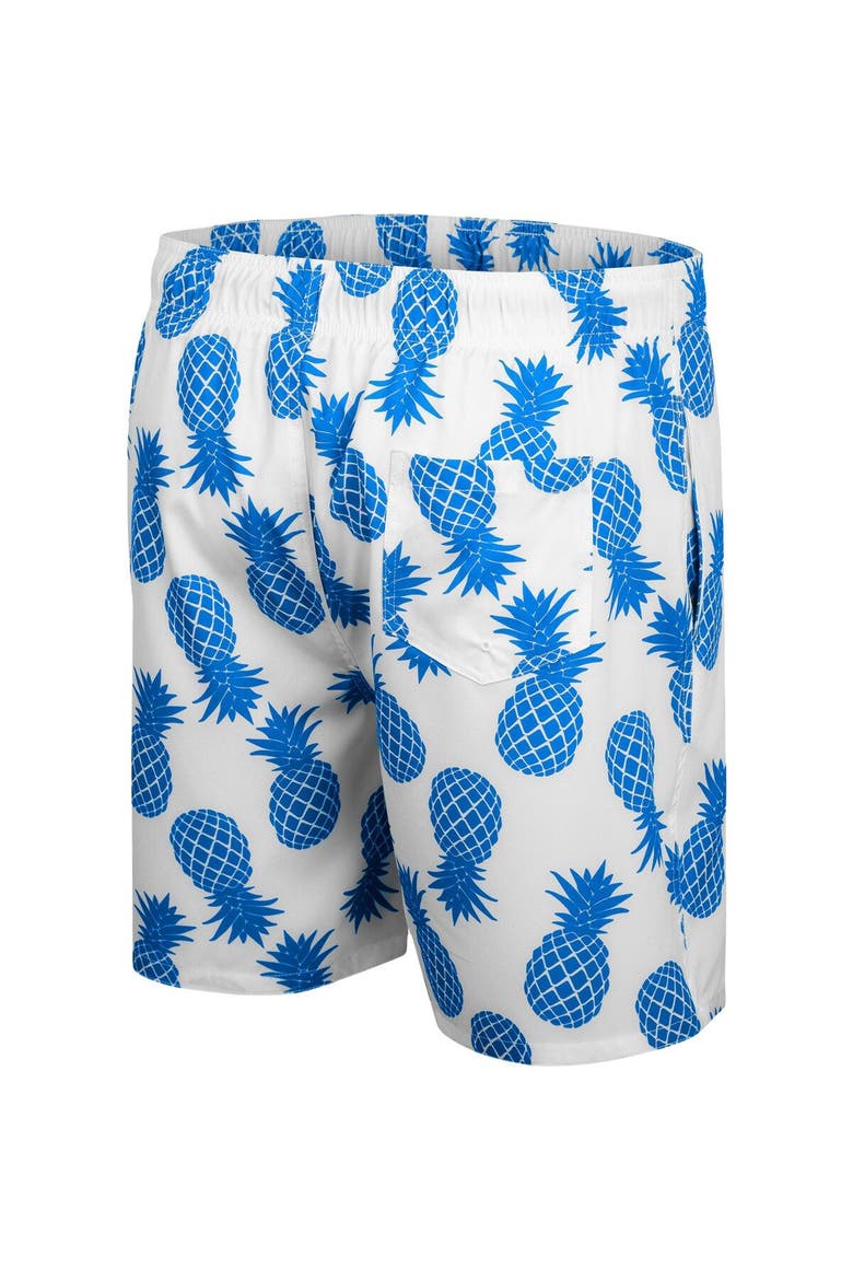 Men's Colosseum White/Blue UCLA Bruins Pineapple Swim Shorts, Alternate, color, White