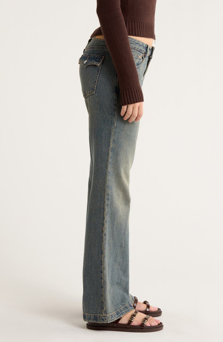 PacSun Jade Low Rise Bootcut Jeans, Alternate, color, Medium Indigo