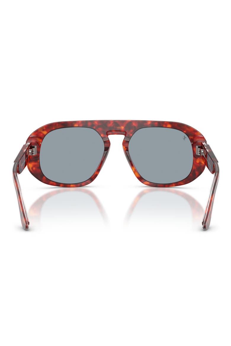 54mm Polarized Pillow Sunglasses, Alternate, color, BROWN TORTOISE / POLAR BLUE