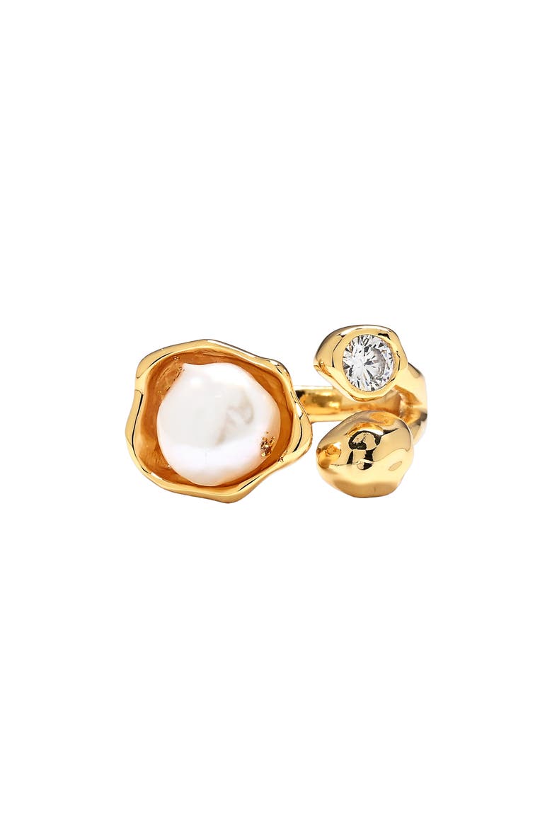 Rhea Bypass Ring, Alternate, color, GOLD