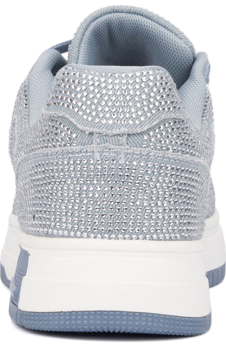 OLIVIA MILLER Sunshine Rhinestone Sneaker, Alternate, color, Acid Wash