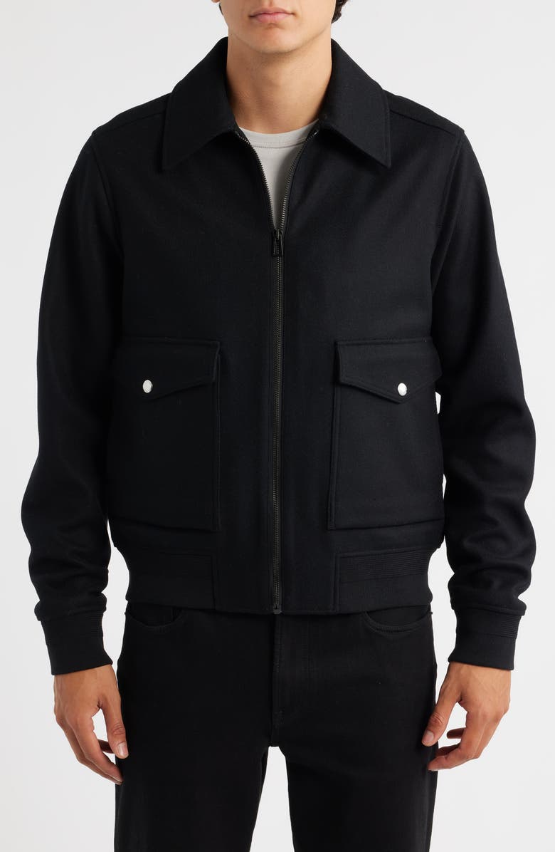 PS Paul Smith Wool Blend Jacket, Alternate, color, Black