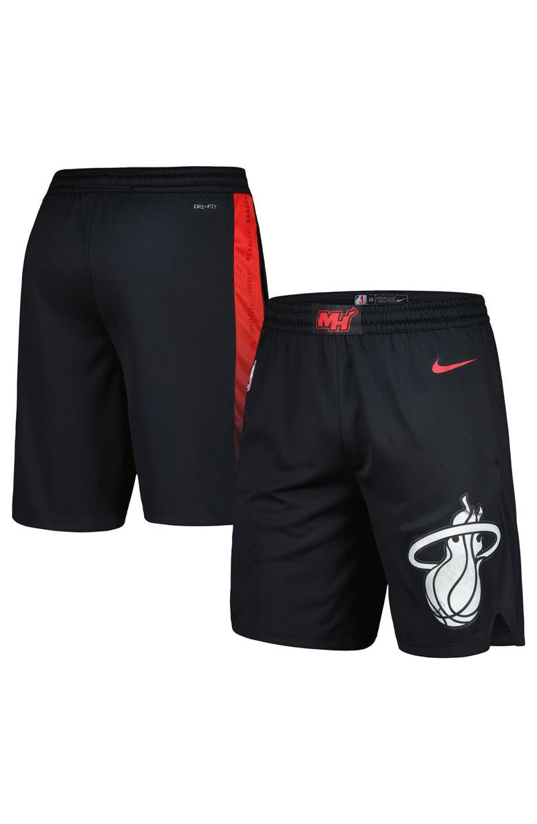 Nike Men's Nike  Black Miami Heat 2023/24 City Edition Swingman Shorts, Alternate, color, 