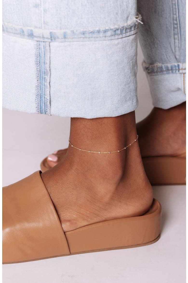 Austen Anklet, Alternate, color, GOLD