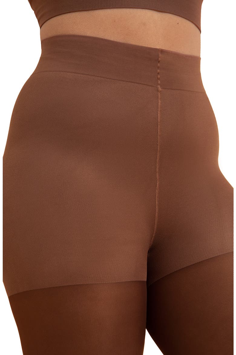 Shaper Tights, Alternate, color, CHOCOLATE