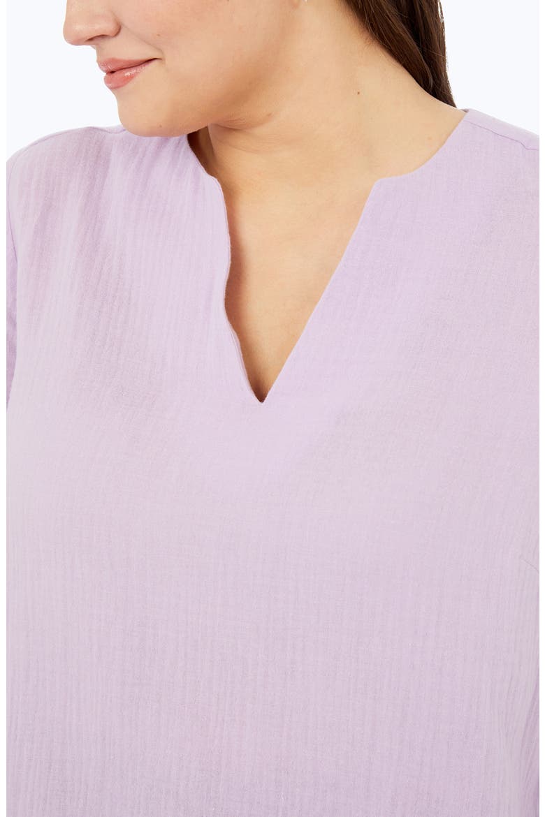 Evie Cotton Gauze Blouse, Alternate, color, ORCHID BOUQUET