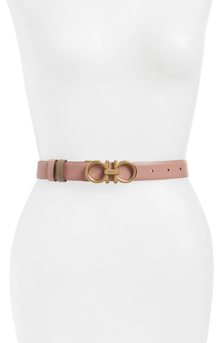 FERRAGAMO Salvatore Ferragamo Gancini Reversible Leather Belt, Alternate, color,