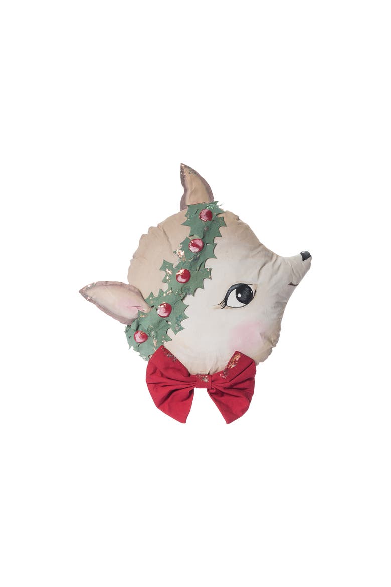 Rein Zombinaland Christmas XMAS Decorative Soft Figurine Pillow, Main, color, Beige