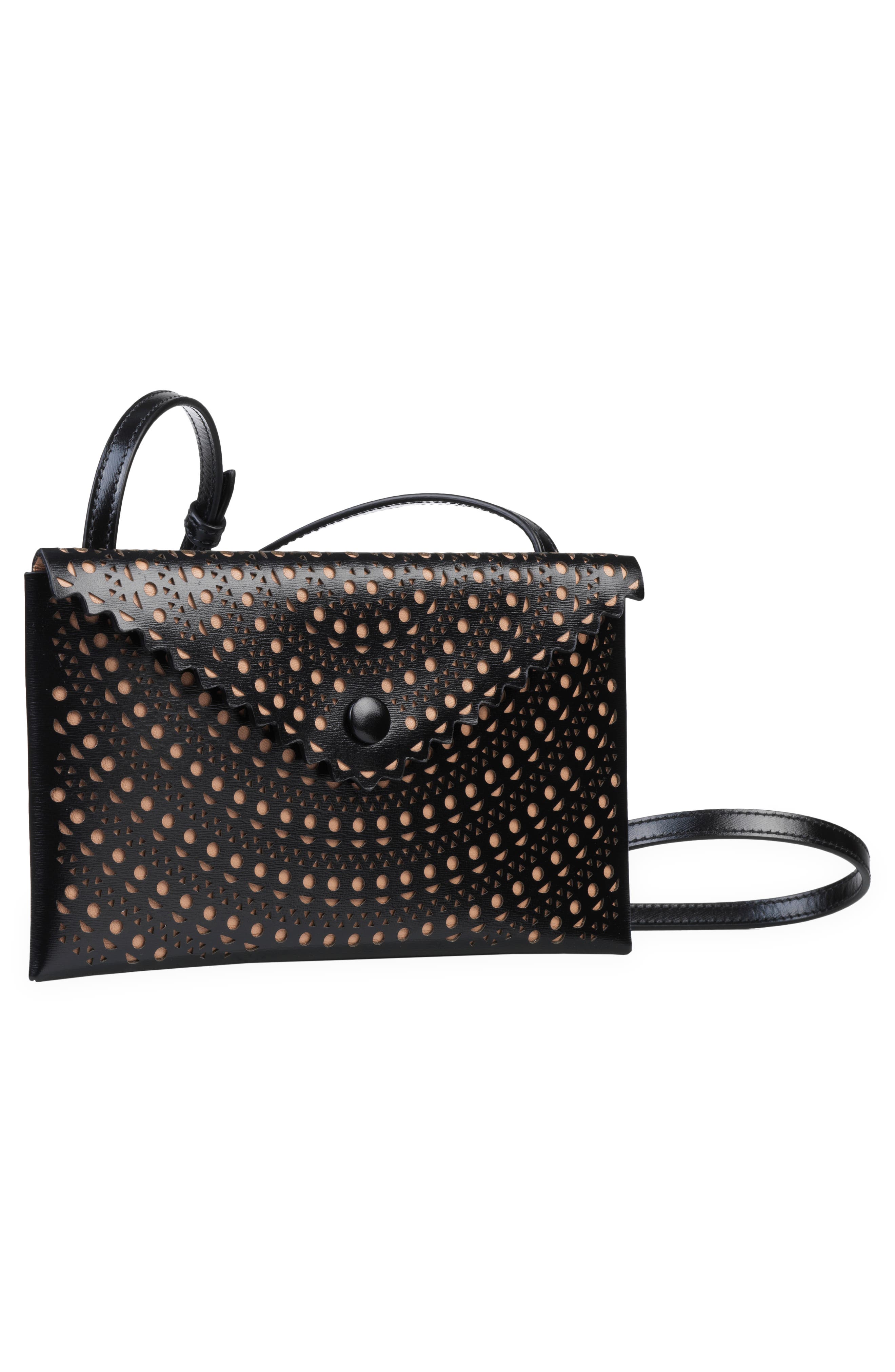 Alaïa Louise 20 Leather Envelope Clutch, Alternate, color, 