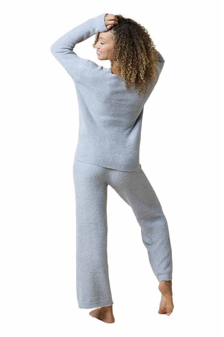 Solid Marshmallow V-Neck Lounge Set, Alternate, color, Grey