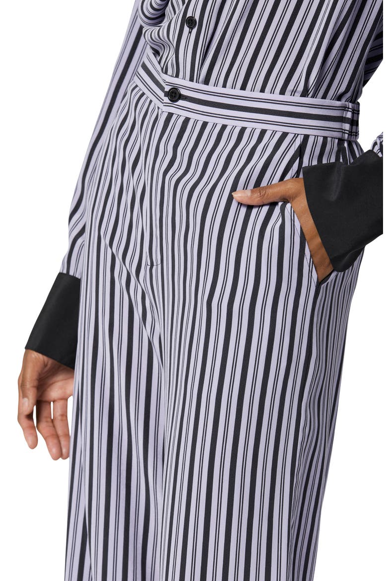 Aeslin Stripe Silk Trousers, Alternate, color, LANGUID LAVENDER AND TRUE BLACK