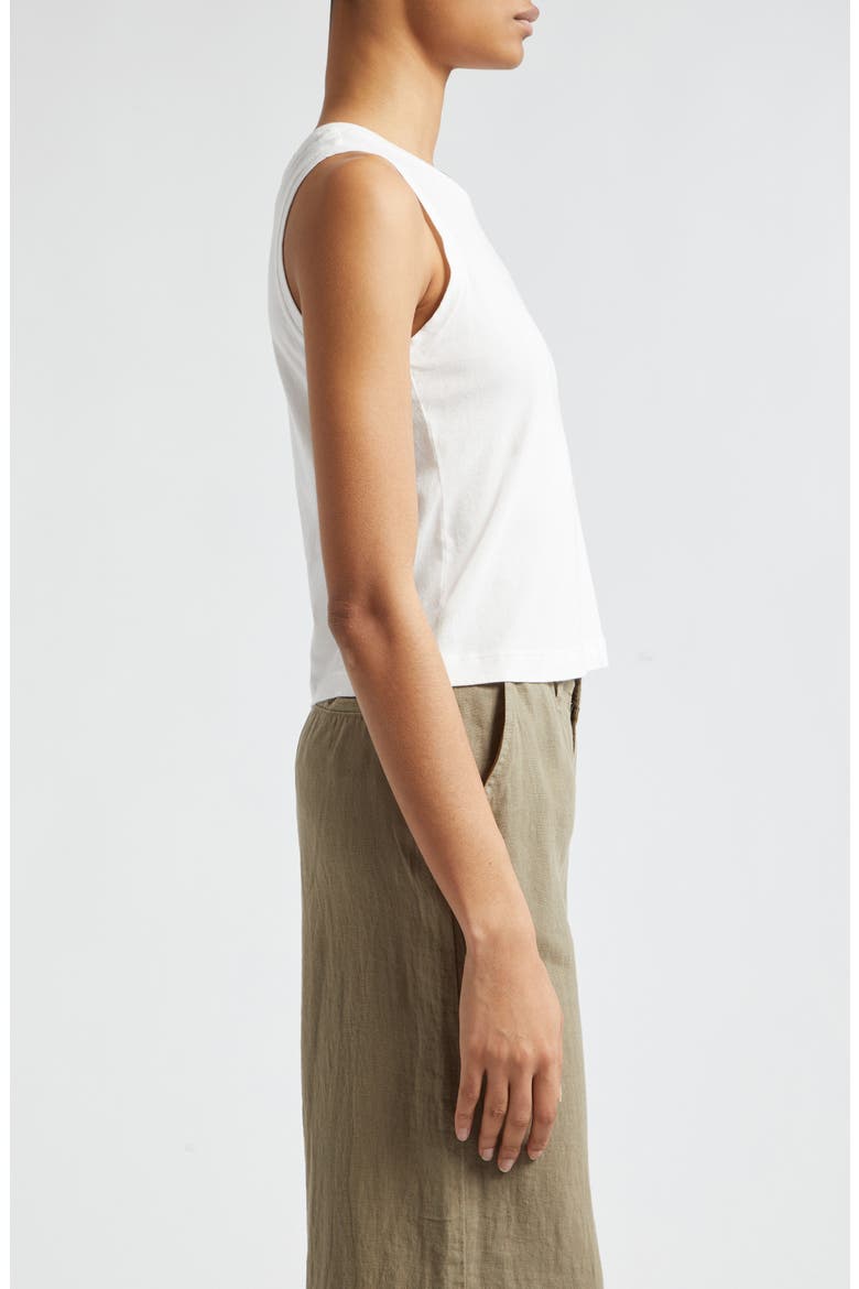 Mikaela Organic Cotton Tank, Alternate, color, WHITE