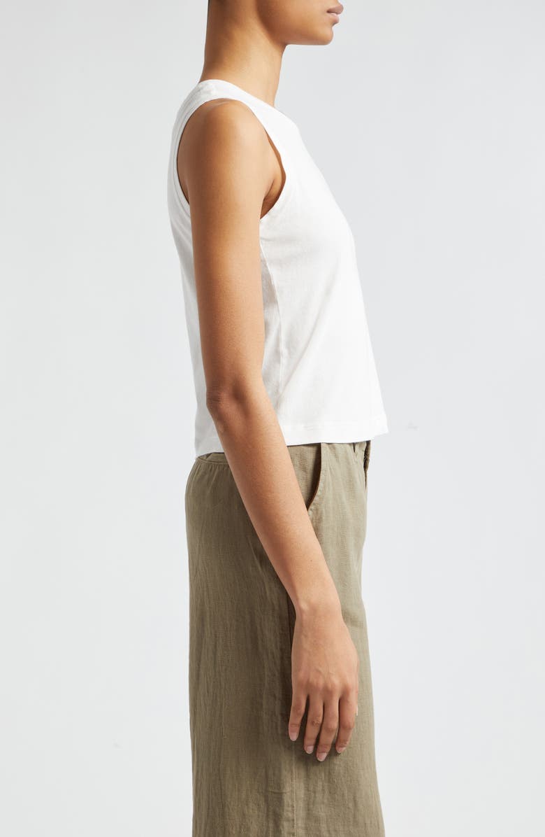 L'AGENCE Mikaela Organic Cotton Tank, Alternate, color, White