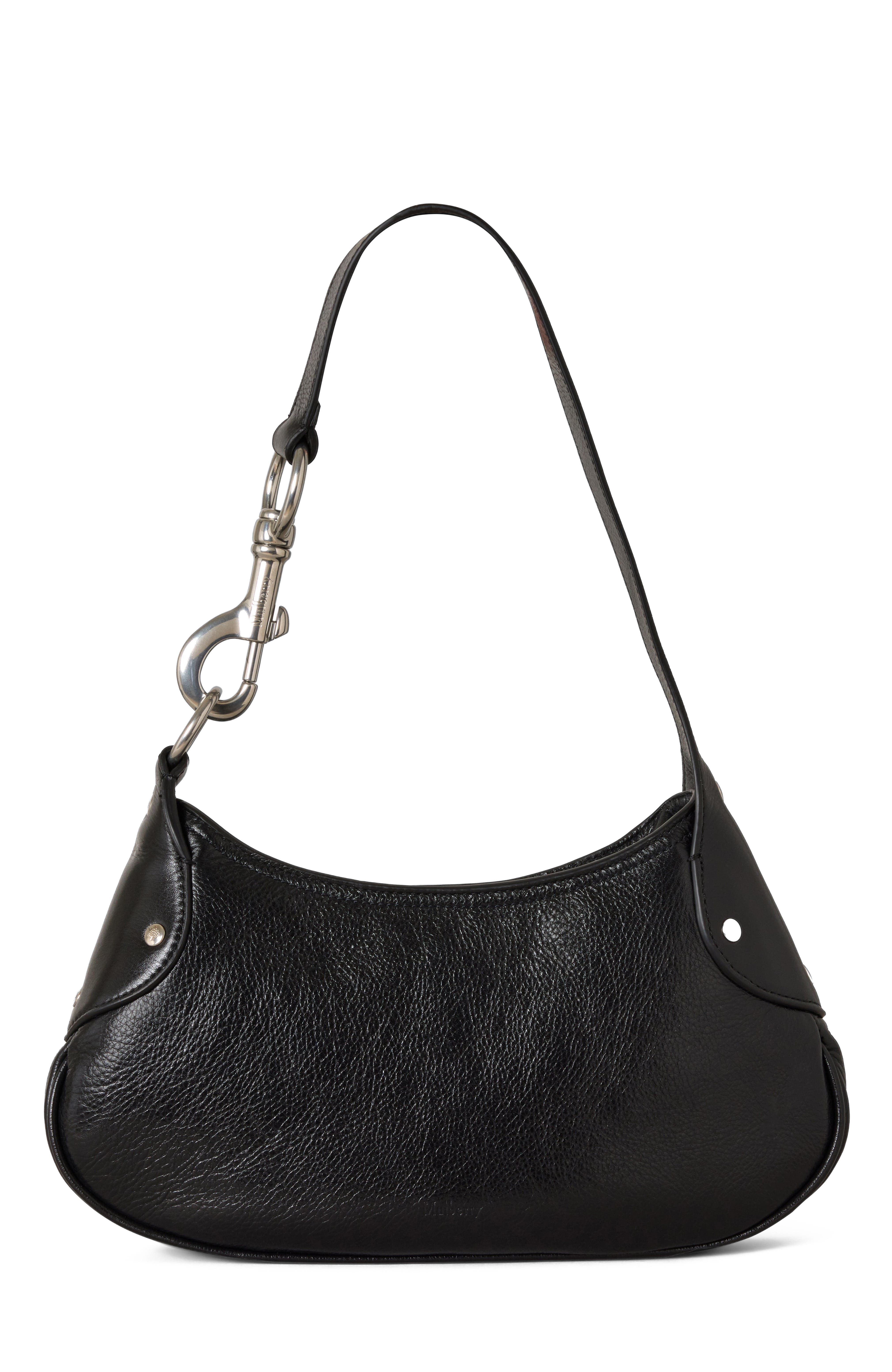 Mulberry Small Hackney Shoulder Bag, Main, color, Black