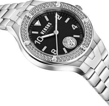 アナログ腕時計 Versus Versace Crysta Stainless Steel 38mmmm Bracelet Amazon.com: Versus Versace Sertie Crystal Multifunction