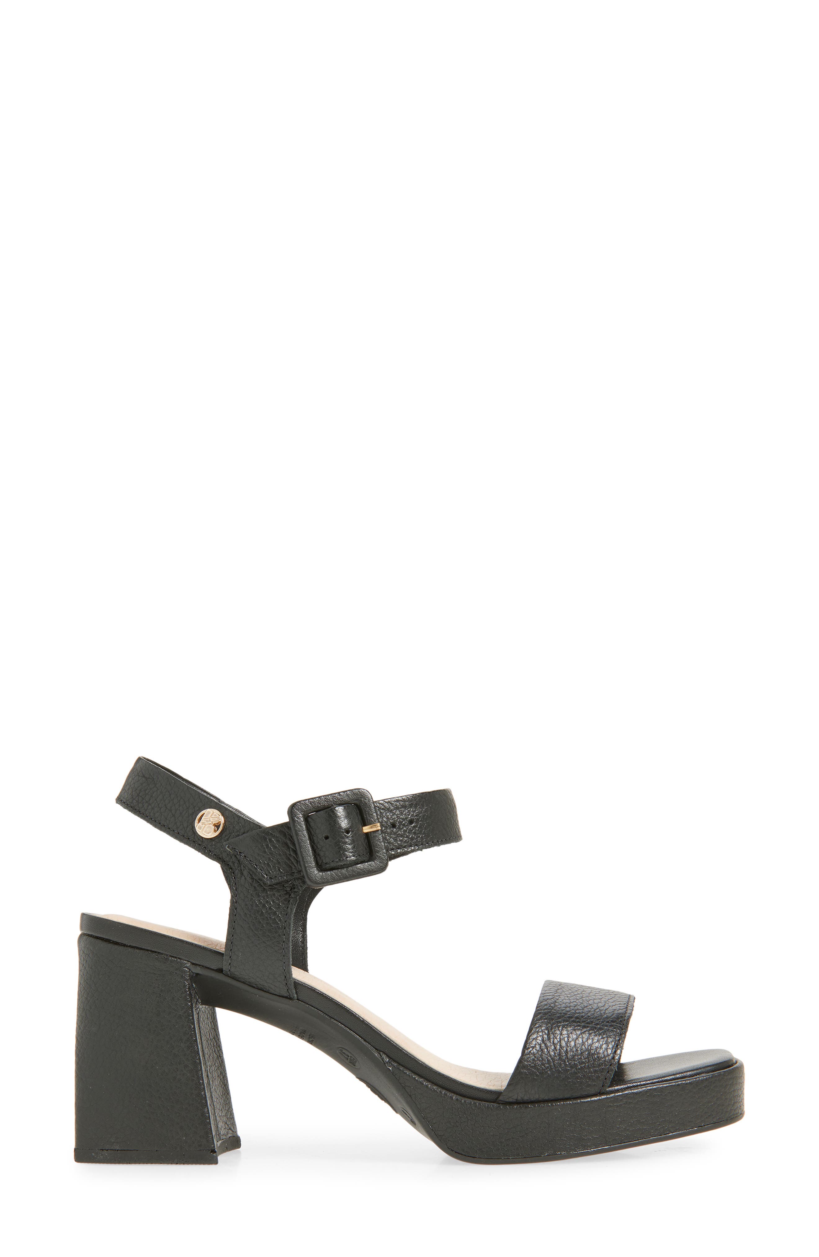 Bottero Britnet Ankle Strap Platform Sandal, Alternate, color, Preto