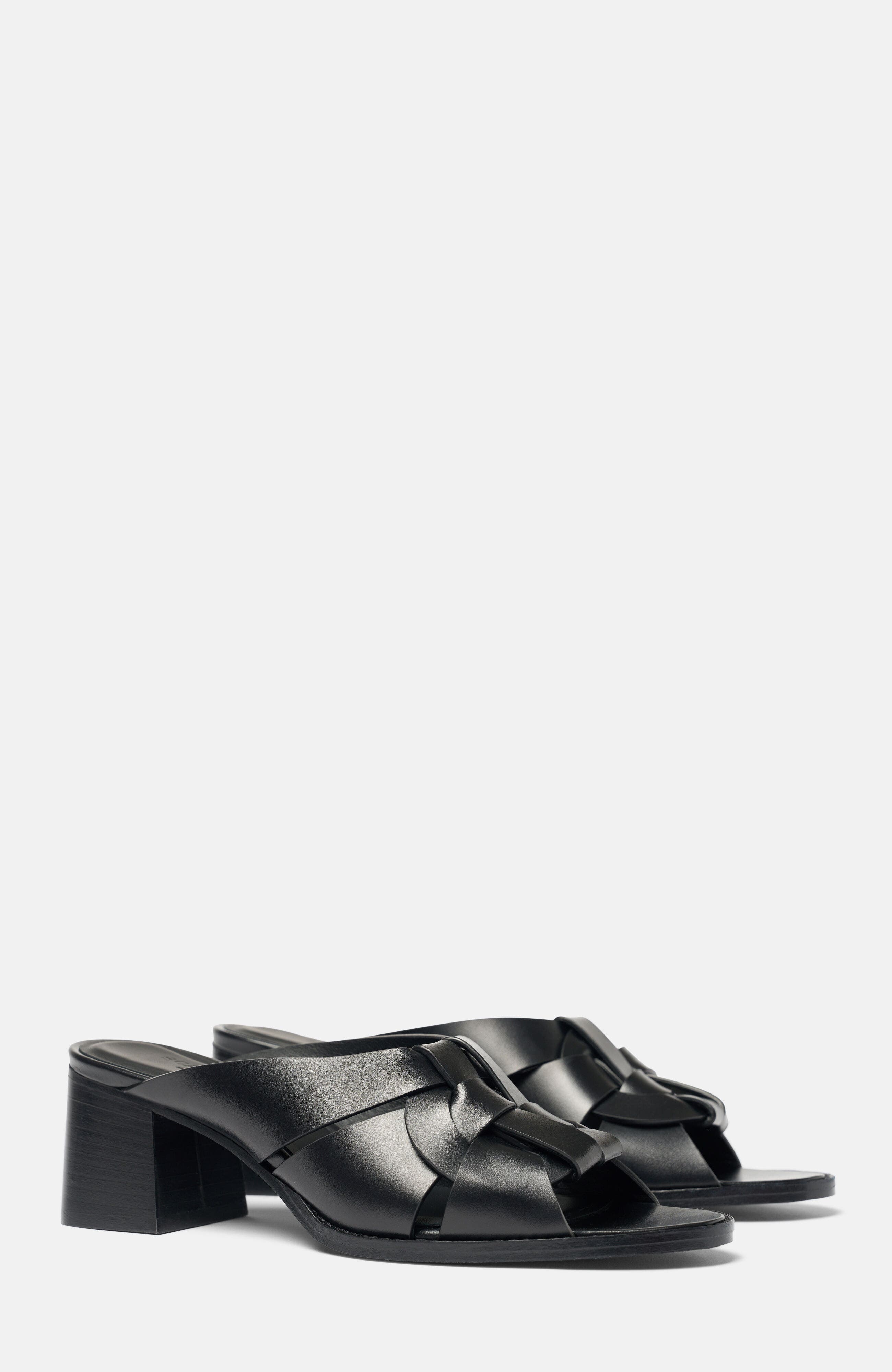 SCAROSSO Aida Sandals, Main, color, Black - Calf