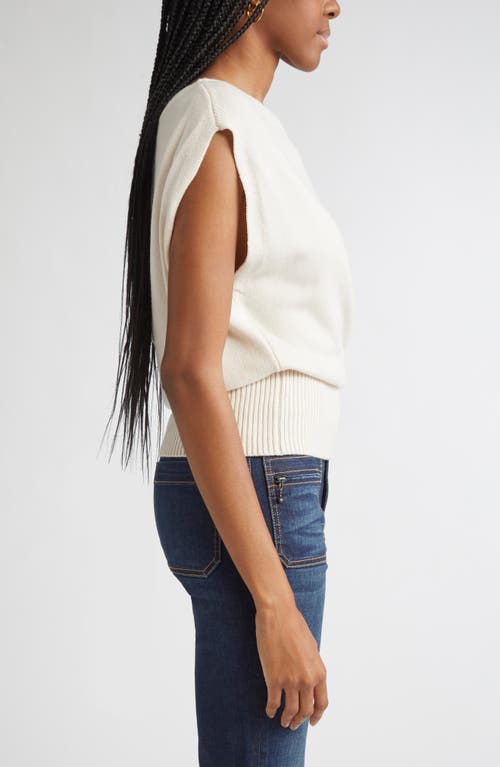 Ramy Brook Chet One-shoulder Wool Sweater In White