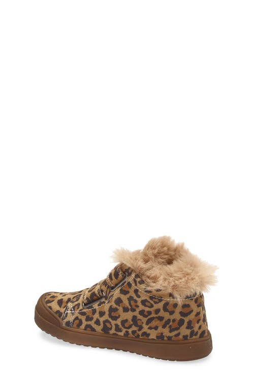 Naturino Kids' Faux Fur Trim Dellen Boot In Brown