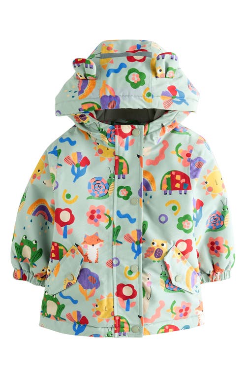 Next Kids' Print Waterproof Rain Jacket In Blue