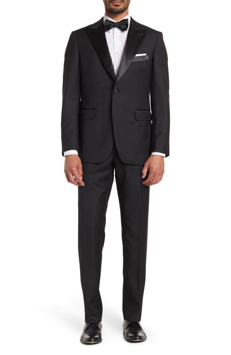 Alton Lane Mercantile One-Button Peak Lapel Tuxedo, Main, color, 