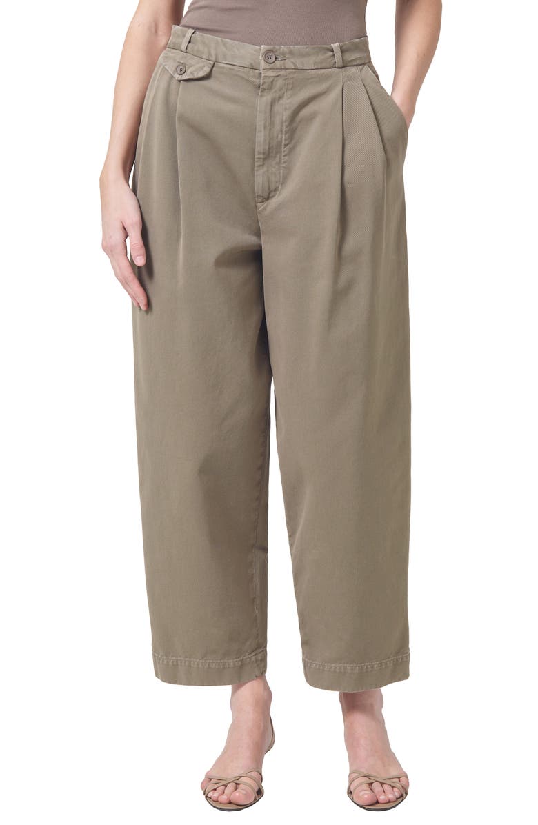 AGOLDE Becker Pleated Relaxed Fit Twill Chinos, Main, color,