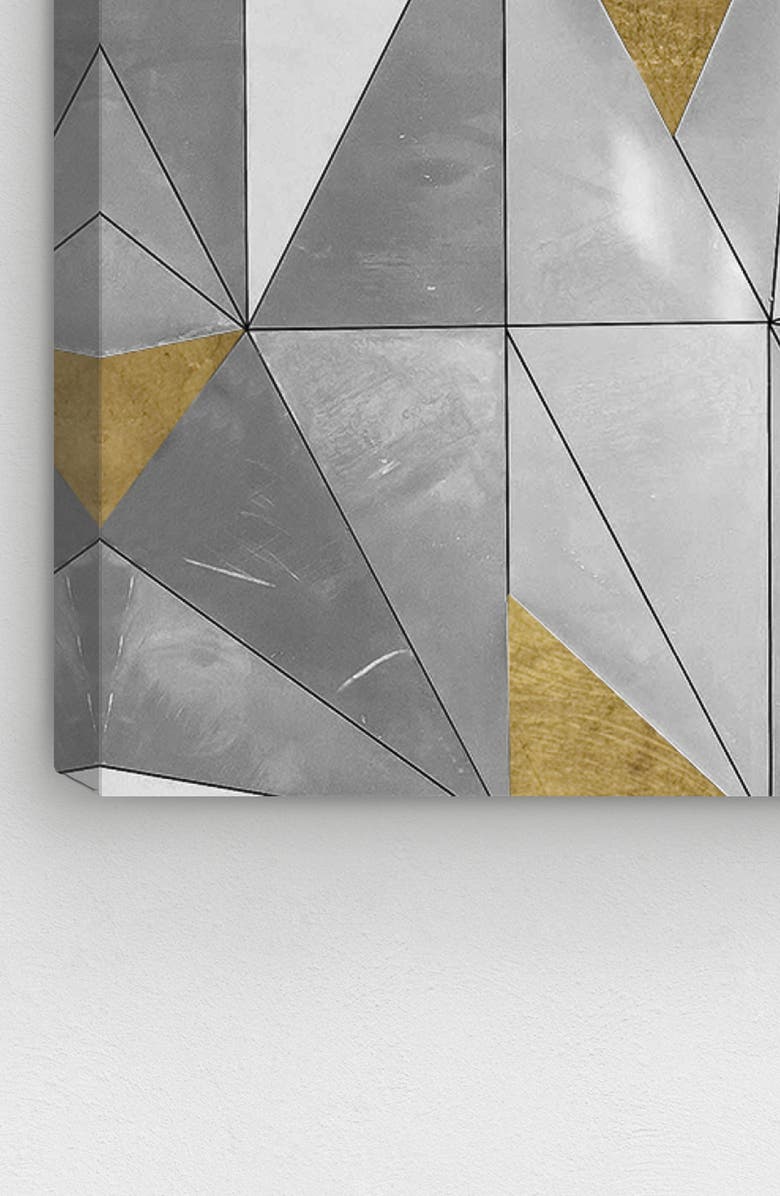 Oliver Gal Triangular Wall Canvas Wall Art, Alternate, color,