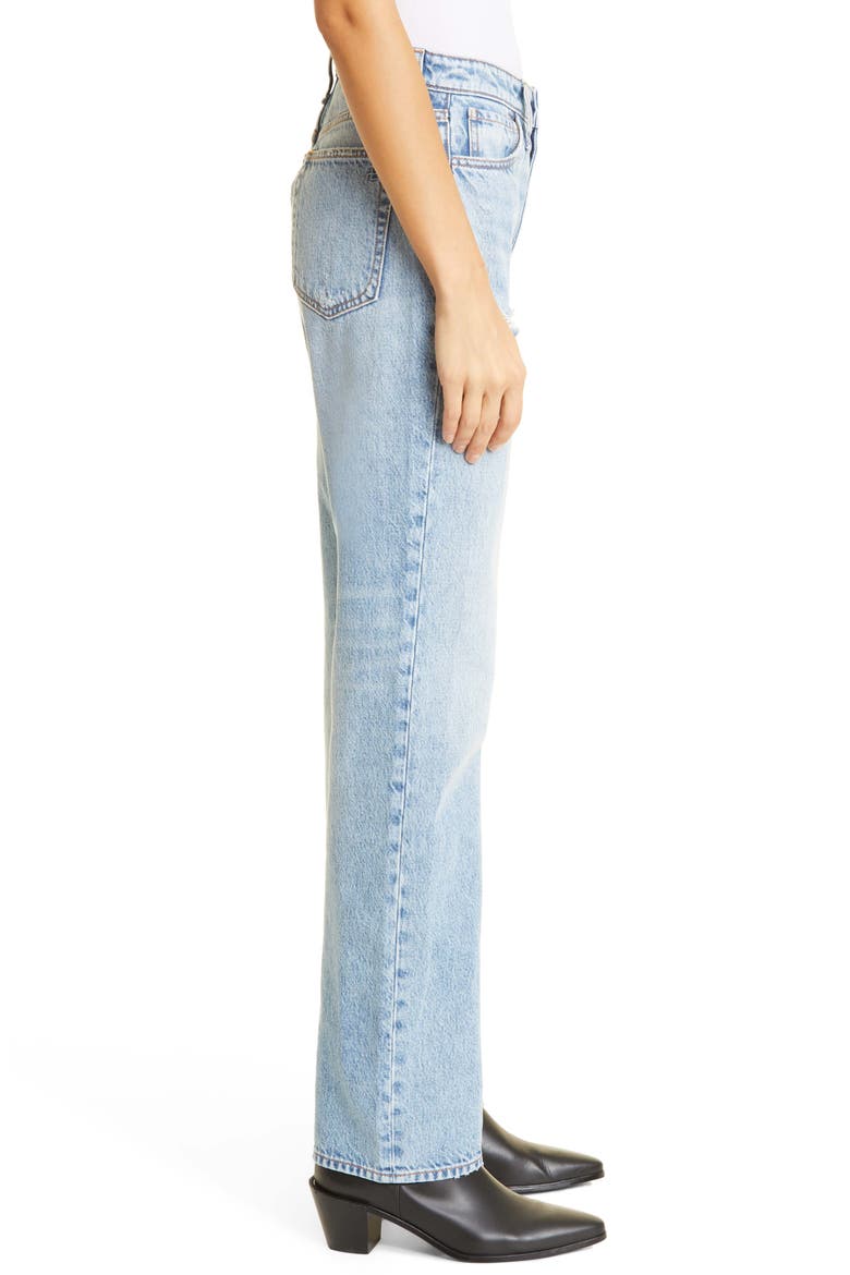 Alex Ripped High Waist Straight Leg Jeans, Alternate, color, LOU1