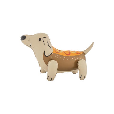 Trick or Treat Street Halloween Hot Dog Dachshund Mylar Balloon