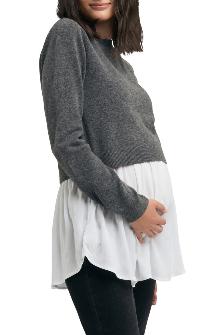 Sandy Detachable Knit, Alternate, color, CHARCOAL