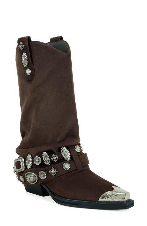 Ashraf Studded Western Boot (Women)