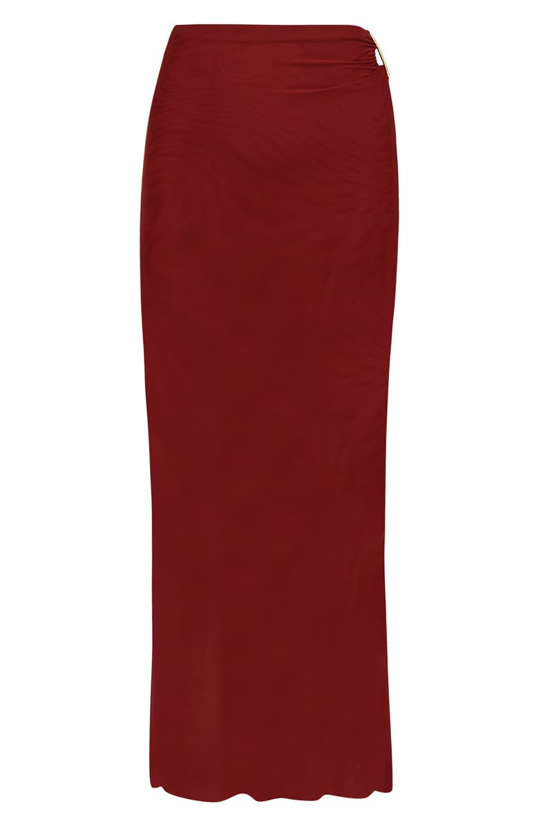 ViX Paula Hermanny Amira Cover-Up Maxi Skirt, Alternate, color, Red