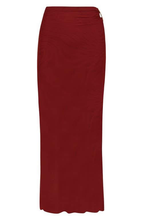 Vix Paula Hermanny Amira Cover-up Maxi Skirt In Pink