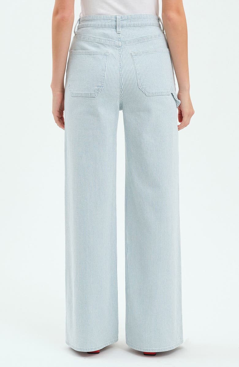 DAZE Far Out Utility Wide Leg Jeans, Alternate, color, Blue Bell Stripe