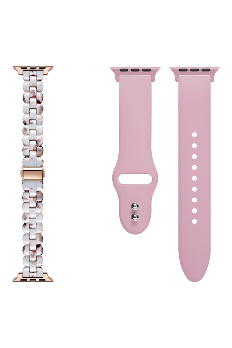 Elle Classic 2-Pack Apple Watch® Watchbands, Main, color, PINK