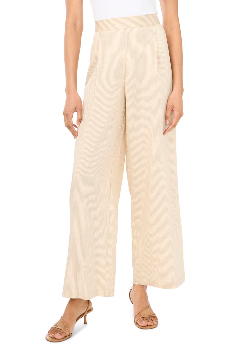 Pleated Wide Leg Pants, Main, color, BIRCH