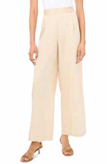 Pleated Wide Leg Pants