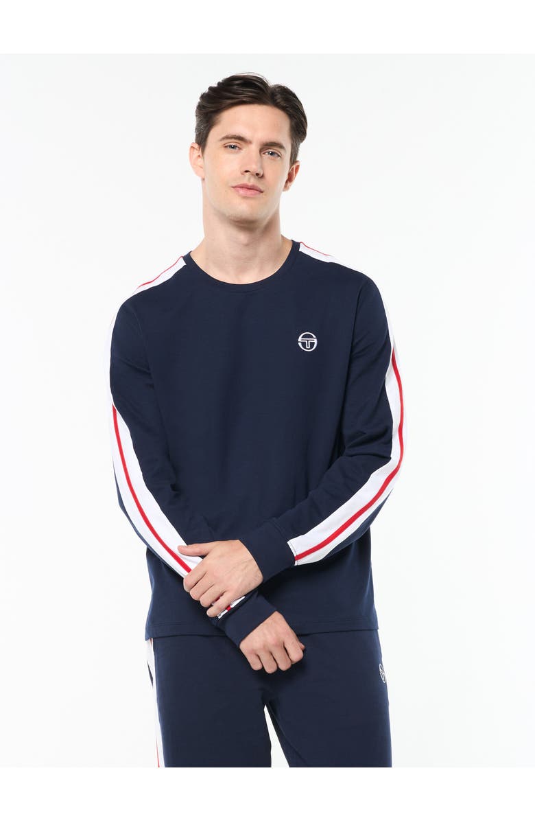 Sergio Tacchini Macchina Long Sleeve T-shirt, Main, color, Maritime Blue