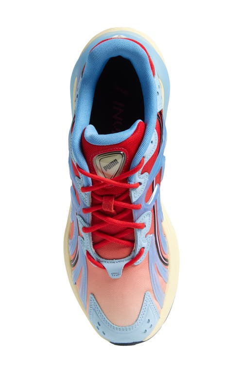 Puma Inverse Unfiltered Sneaker In Creamy Vanilla-all Time Red